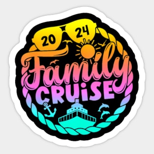 Family Cruise 2024 Making Memories Summer Matching Vacation Sticker